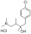 p-chloro-alpha-[2-(dimethylamino)-1-methylethyl]-alpha-methylphenethyl alcohol hydrochloride Structure