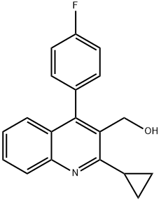 2-Cyclopropyl-4-(4-fluorophenyl)-quinolyl-3-methanol  Structure