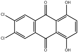 6,7-DICHLORO-1,4-DIHYDROXYANTHRAQUINONE, 97 Structure