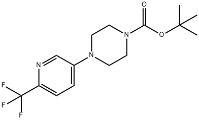 tert-Butyl 4-(6-(trifluoromethyl)pyridin-3-yl)piperazine-1-carboxylate Structure