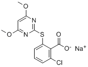 Pyrithiobac-sodium Structure