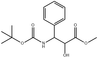 Methyl (2R,3S)-3-(tert-butoxycarbonylamino)-2-hydroxy-3-phenylpropionate Structure