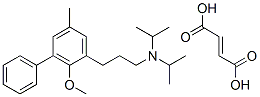2-Methoxy-5-methyl-N,N-bis(1-methylethyl)-3-phenylbenzenepropanamine fumarate Structure