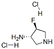 3-Pyrrolidinamine,4-fluoro-,dihydrochloride,trans-(9CI) Structure