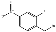 1-(BROMOMETHYL)-2-FLUORO-4-NITROBENZENE Structure