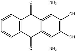 1,4-Diamino-2,3-dihydroxyanthraquinone Structure