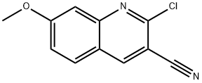 2-CHLORO-7-METHOXYQUINOLINE-3-CARBONITRILE Structure