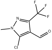 5-CHLORO-1-METHYL-3-(TRIFLUOROMETHYL)PYRAZOLE-4-CARBOXALDEHYDE Structure