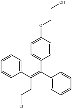 2-(4-(4-chloro-1,2-diphenyl-but-1-enyl)phenoxy)ethanol Structure