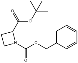 tert-Butyl 1-benzyloxycarbonylazetidine-2-carboxylate Structure