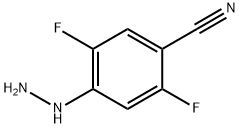 2,5-Difluoro-4-(hydrazino)-benzonitrile Structure