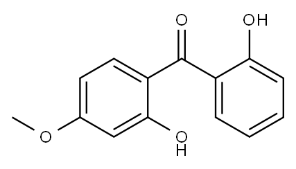 2,2'-Dihydroxy-4-methoxybenzophenone  Structure