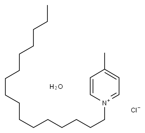 1-N-HEXADECYL-4-METHYLPYRIDINIUM CHLORIDE HYDRATE Structure