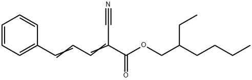2-Ethylhexyl 2-cyano-5-phenyl-2,4-pentadienoate  Structure