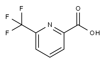 2-Trifluoromethyl-6-pyridinecarboxylic acid Structure
