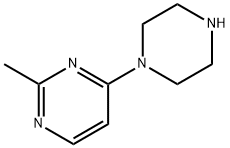 Pyrimidine, 2-methyl-4-(1-piperazinyl)- (9CI) Structure