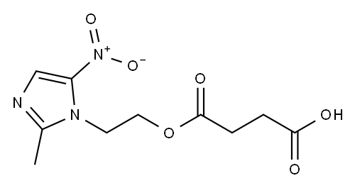 [2-(2-methyl-5-nitro-1H-imidazol-1-yl)ethyl] hydrogen succinate  Structure
