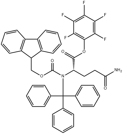 FMOC-GLN(TRT)-OPFP Structure