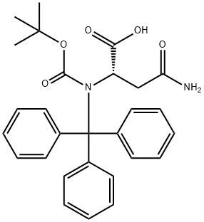 Boc-N-beta-Trityl-L-asparagine Structure