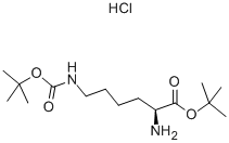 Ne-Boc-L-lysine tert-butyl ester hydrochloride Structure
