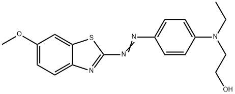 2-[N-ethyl-p-[(6-methoxybenzothiazol-2-yl)azo]anilino]ethanol Structure