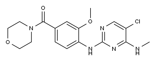 [4-[[5-Chloro-4-(MethylaMino)-2-pyriMidinyl]aMino]-3-Methoxyphenyl]-4-MorpholinylMethanone Structure