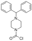 4-BENZHYDRYLPIPERAZIN-1-YL CARBONYL CHLORIDE Structure