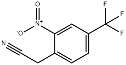 2-NITRO-4-(TRIFLUOROMETHYL)PHENYLACETONITRILE Structure