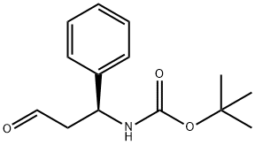 (S)-tert-butyl 3-oxo-1-phenylpropylcarbamate Structure