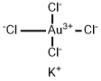 Potassium tetrachloroaurate Structure