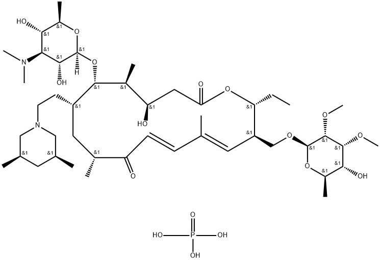 Tilmicosin phosphate Structure