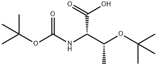 Boc-O-tert-butyl-L-threonine Structure