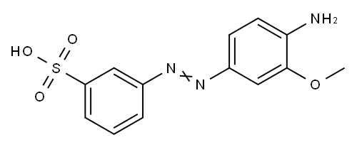 3-METHOXY-4-AMINO AZO BENZENE-3'-SULFONIC ACID Structure