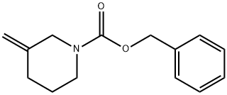 1-Piperidinecarboxylic acid, 3-Methylene-, phenylMethyl ester Structure