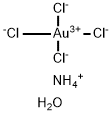 Ammonium tetrachloroaurate Structure