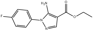 ETHYL 5-AMINO-1-(4-FLUOROPHENYL)PYRAZOLE-4-CARBOXYLATE Structure