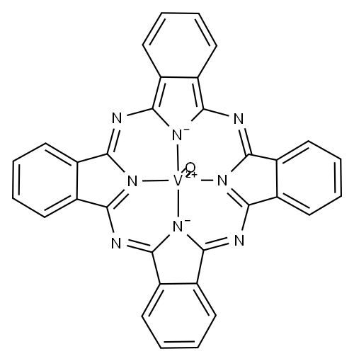 Oxyvanadium phthalocyanine Structure