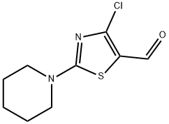4-CHLORO-2-(1-PIPERIDINO)-5-THIAZOLECARBOXALDEHYDE Structure