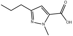 1-METHYL-3-PROPYLPYRAZOLE-5-CARBOXYLIC ACID Structure