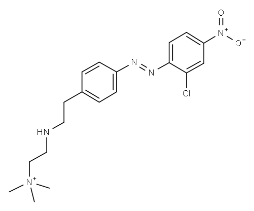 [2-[[4-[(2-chloro-4-nitrophenyl)azo]phenyl]ethylamino]ethyl]trimethylammonium Structure
