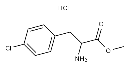 DL-4-Chlorophenylalanine methyl ester hydrochloride Structure