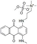 3-[[9,10-dihydro-4-(methylamino)-9,10-dioxo-1-anthryl]aminopropyl]trimethylammonium methyl sulphate Structure