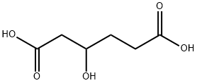 3-hydroxyhexanedioic acid Structure