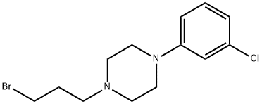 Piperazine, 1-(3-broMopropyl)-4-(3-chlorophenyl)- Structure