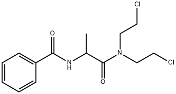 N-[1-[bis(2-chloroethyl)carbamoyl]ethyl]benzamide Structure