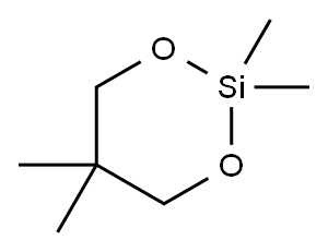 2,2,5,5-tetramethyl-1,3-dioxa-2-silacyclohexane Structure