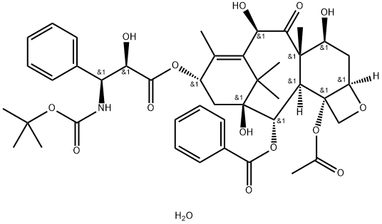 Docetaxel trihydrate Structure