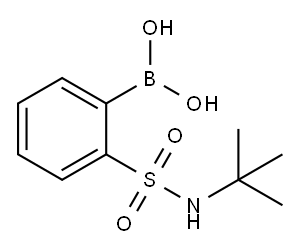2-(tert-Butylamino)sulfonylphenylboronic acid Structure