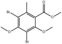 METHYL 3,5-DIBROMO-2,4-DIMETHOXY-6-METHYLBENZOATE Structure