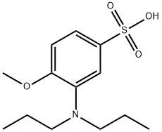 2-(N,N-DIPROPYL)AMINO ANISOLE-4-SULFONIC ACID Structure